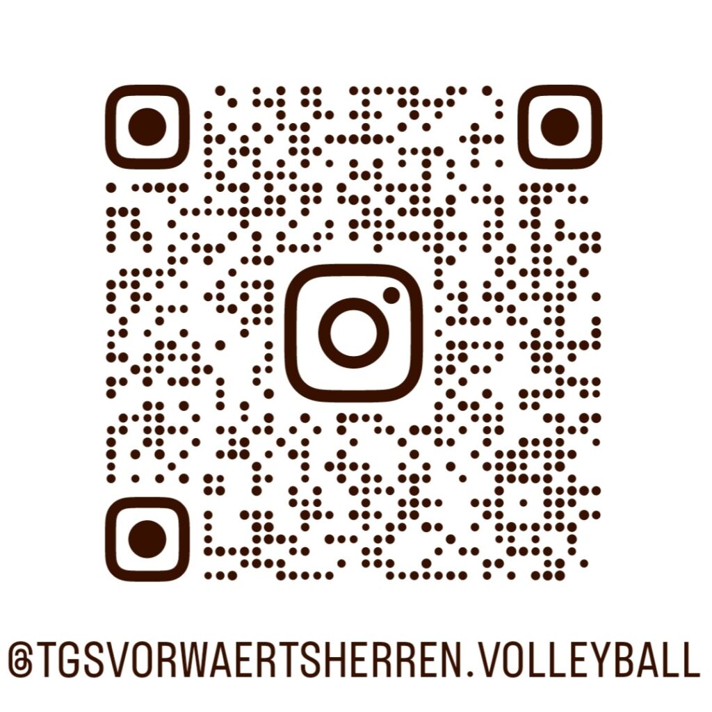 QR Code zum Instagram Profil unserer Volleyball Herren Mannschaft